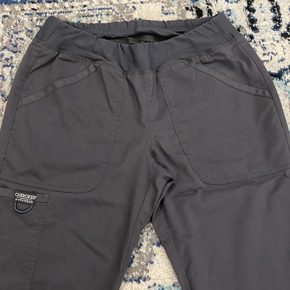 💰 3 for $25 🏷 Women Cherokee Workwear Pewter Scrub Pants XS - Picture 5 of 12